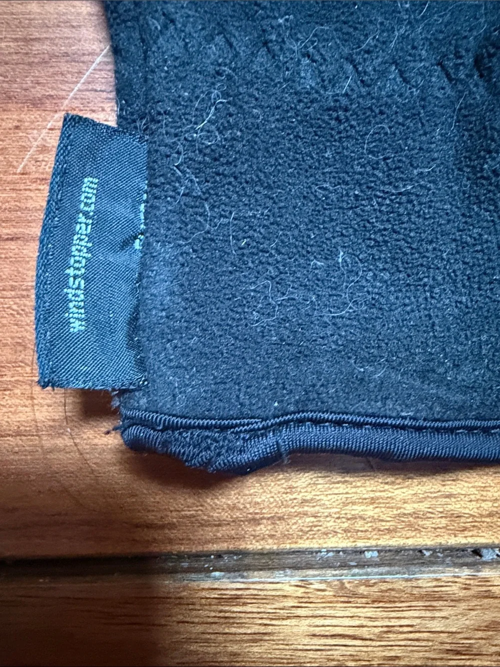 Marmot Women’s Black Convertible Fleece Mitts with Palm Grip
